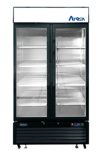 Atosa Refrigeration & Ice Each Atosa MCF8732GR Freezer Merchandiser Two-Section 39-1/2 inW x 31-1/2 inD x 81-1/5 inH | Denson CFE
