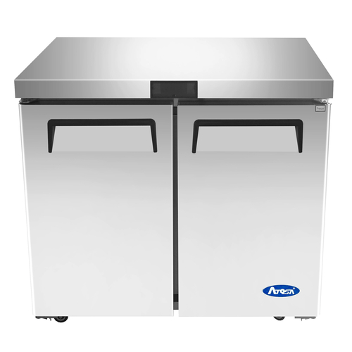 Atosa Refrigeration & Ice Each Atosa MGF36RGR Undercounter Refrigerator Reach-in Two-Section | Denson CFE