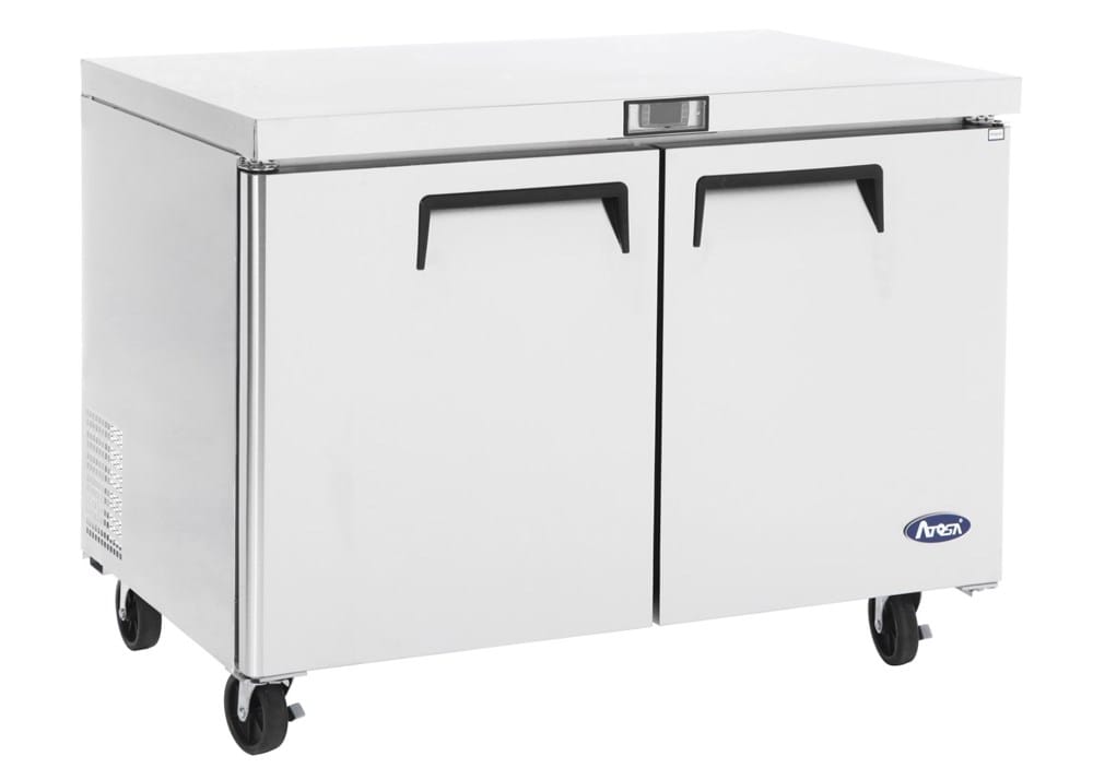 Atosa Refrigeration & Ice Each Atosa MGF8408GR Worktop Refrigerator With Backsplash Reach-In | Denson CFE