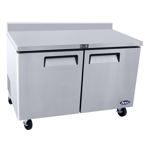 Atosa Refrigeration & Ice Each Atosa MGF8410GR 60 Inch Two Door Worktop Refrigerator | Denson CFE