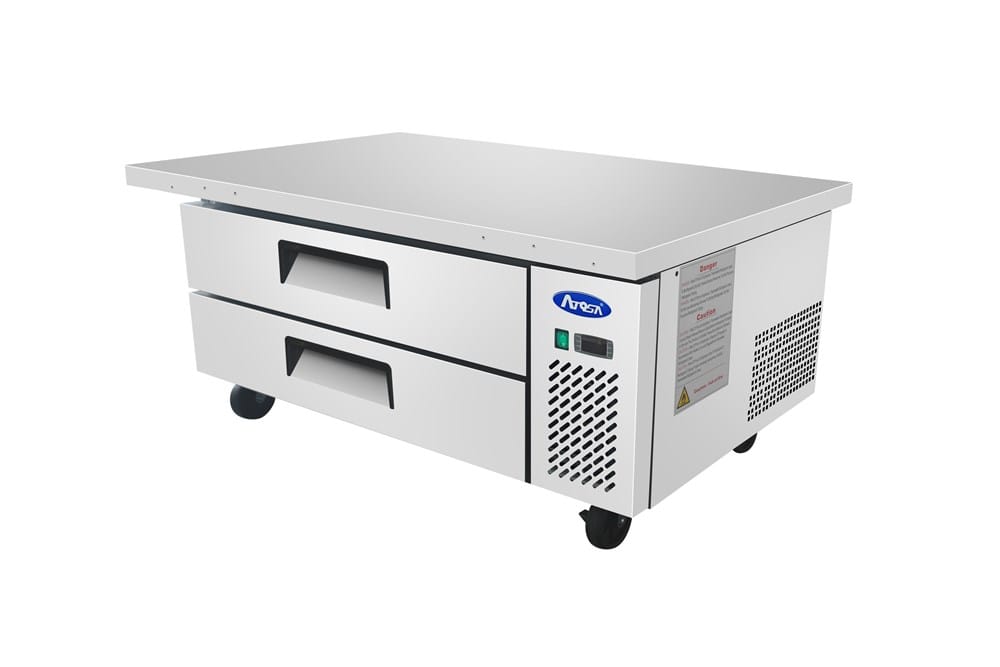 Atosa Refrigeration & Ice Each Atosa MGF8452GR 2-Drawer Chef Base with Extended Top 60 in | Denson CFE
