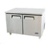 Atosa Undercounter Refrigeration Each Atosa MGF8402 48" Two-Door Undercounter Refrigerator - 13.38 Cu. Ft. | Denson CFE