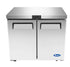 Atosa Undercounter Refrigeration Each Atosa MGF8408GR Worktop Refrigerator With Backsplash Reach-In | Denson CFE