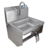 BK Resources Stainless Steel Sink Each BK Resources BKHS-W-1410-P-G Wall Mount Hand Sink 14" x 10" x 5" | Denson CFE