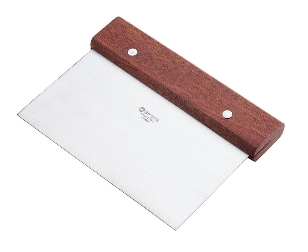 Browne Canada Foodservice Bakeware Each Browne 574269 (183) Dough Scraper 5x7" with Hardwood Handle | Denson CFE