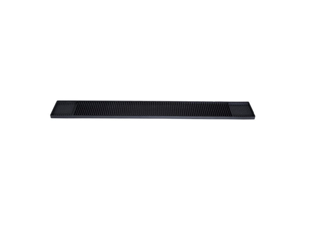 Browne Canada Foodservice Bar Organization and Sanitation Supplies Each Browne 57486602 Bar Mat, Black 24" x 3" Rubber Drainer | Denson CFE