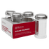 Browne Canada Foodservice Condiments Etc Set Browne 575228 Sugar Pourer Side-Flap 12oz 355ml Glass with Stainless Steel Top Set of 4 | Denson CFE