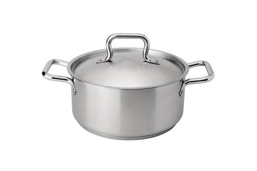 Browne Canada Foodservice Cookware Each Browne 5733905 - Elements 5 Qt Stainless Steel Stock Pot with Cover | Denson CFE