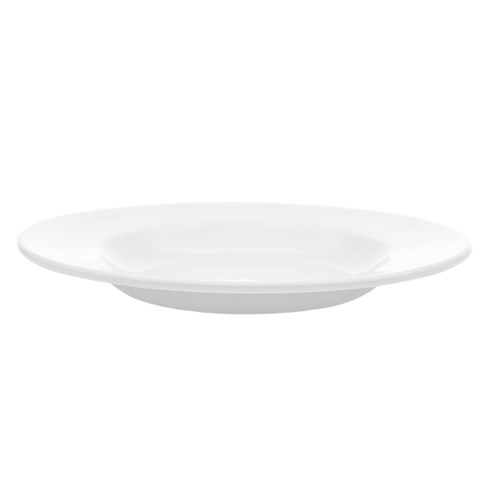 Browne Canada Foodservice Dinnerware Dozen Browne 563954 Palm Ceramic Pasta Bowl, White, 12", 20 oz - 563954 | Denson CFE