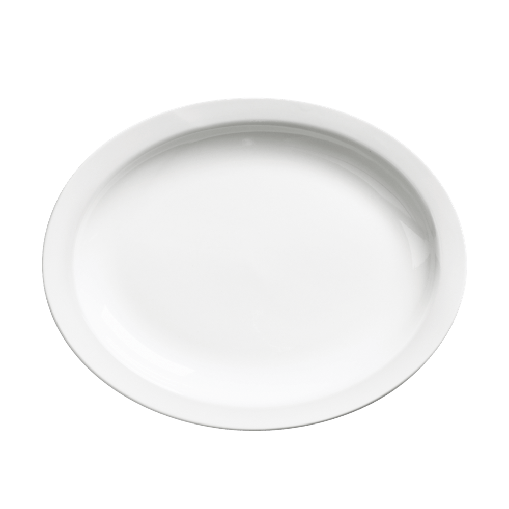 Browne Canada Foodservice Dinnerware Dozen Browne 563968 Oval Platter, 11.5 Inch White Porcelain Vitrified 1 Dozen | Denson CFE