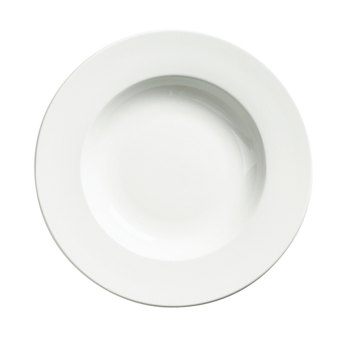 Browne Canada Foodservice Dinnerware Dozen Browne Palm Ceramic Pasta Bowl, White, 12", 20 oz - 563954
