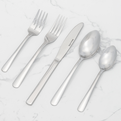 Browne Canada Foodservice Flatware Dozen Browne 503811S WIN2 Dinner Knife, Serrated 8.5" 13/0 Stainless Steel Mirror Finish | Denson CFE