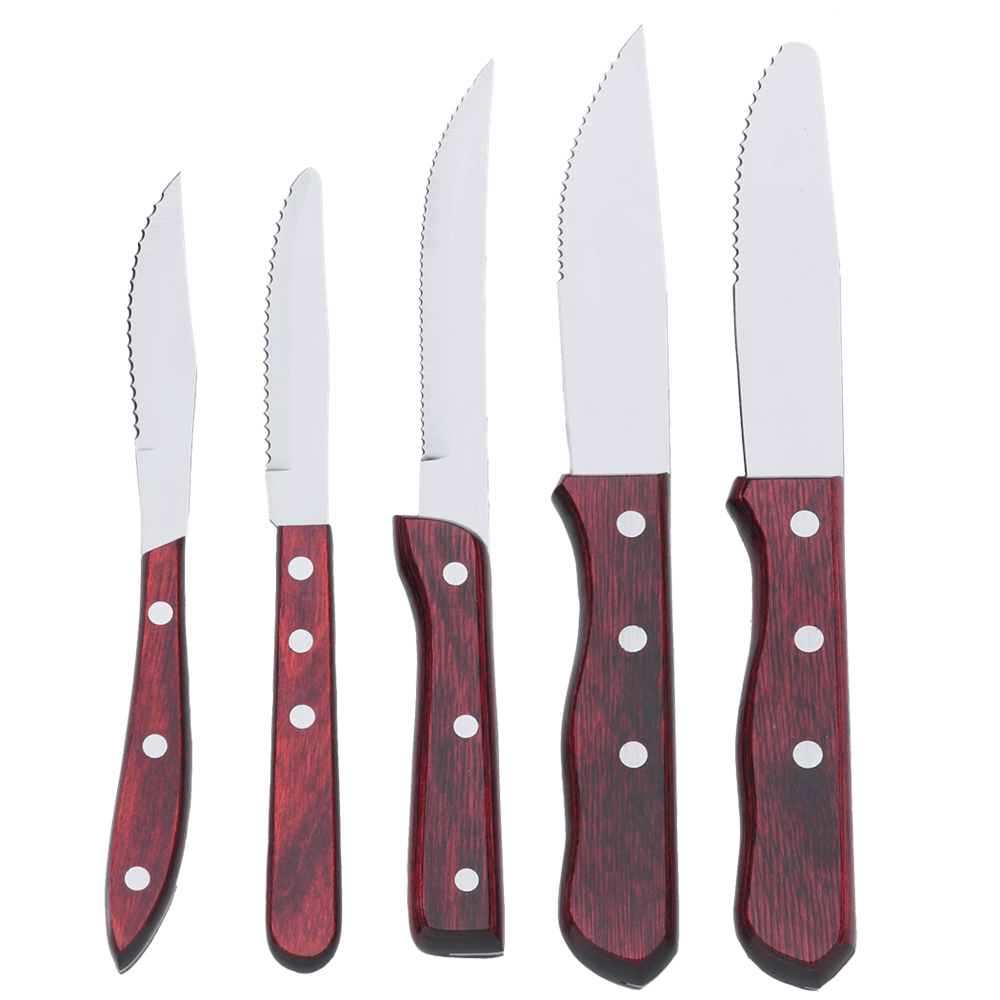 Browne Canada Foodservice Flatware & Steak Knives Each Browne 574339 9 Inch Stainless Steel Steak Knife with Pakkawood Handle and Pointed Blade | Denson CFE