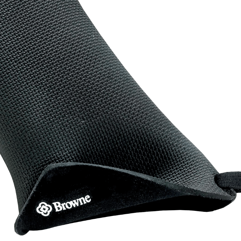 Browne Canada Foodservice Handwear Each Browne 5431502 Oven Mitt FLXaPrene 13.75 Inch x 6.5 Inch Black | Denson CFE