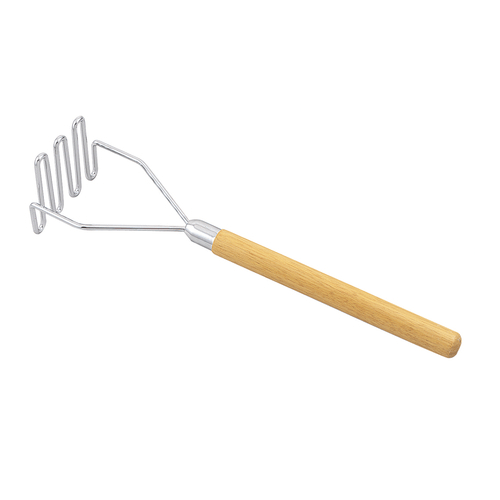 Browne Canada Foodservice Kitchen Tools Each Browne 1618 Eighteen Inch Square Face Masher with Wooden Handle | Denson CFE