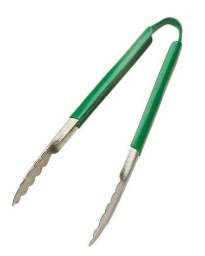 Browne Canada Foodservice Kitchen Tools Each / Green Browne 5511GR 9" Tong w/Green Coated Handle