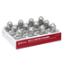 Browne Canada Foodservice Pepper Spice Set Browne 575225 S&P Shaker Mini 0.5oz 15ml Glass with Chrome Set of 12 | Denson CFE