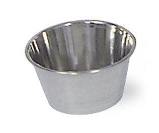 Browne Canada Foodservice Ramekins & Sauce Cup Each Browne 515058 1.5 Oz Stainless Steel Cocktail Sauce Cup - 12/Case | Denson CFE