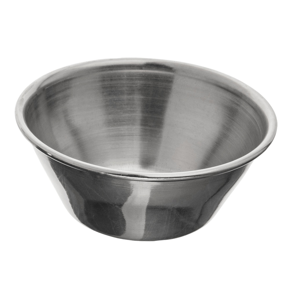Browne Canada Foodservice Ramekins & Sauce Cup Each Browne Stainless Steel Sauce Cup, 4 oz - 515057 | Denson CFE