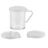 Browne Canada Foodservice Shakers & Dredgers Set Browne 575680 Plastic Dredge Set with 3 Lids - 10 oz Capacity, Clear | Denson CFE
