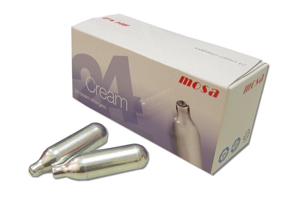 Browne Canada Foodservice Smallwares Box Browne 574359 MOSA Cream Whipper Chargers 8gr Nitrous Oxide Box of 24 | Denson CFE