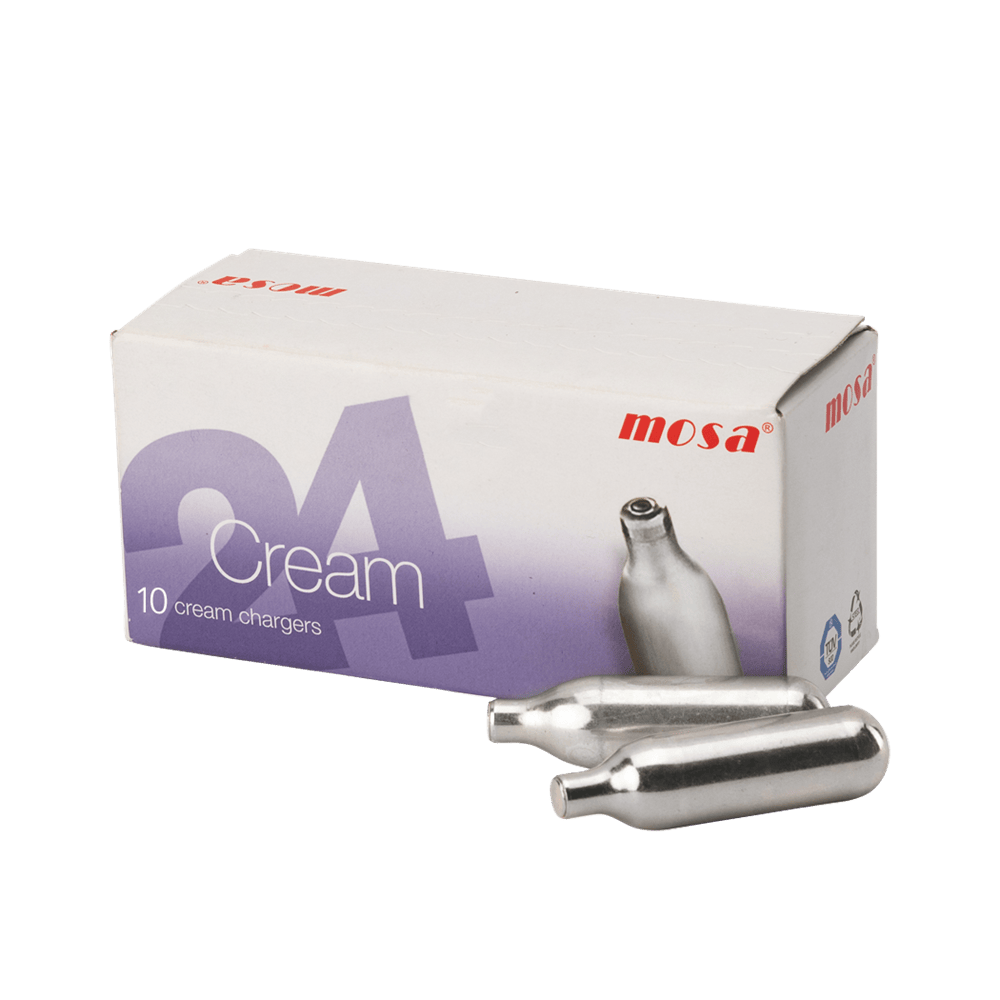 Browne Canada Foodservice Smallwares Case Browne 574357 MOSA Cream Whipper Chargers (8gr) (Nitrous Oxide) Box of 10 | Denson CFE