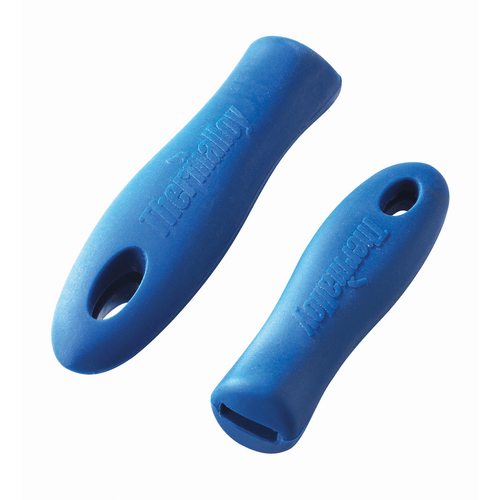 Browne Canada Foodservice Smallwares Each / Blue Browne 5811133 ThermoGrip Silicone Fry Pan Sleeve for 7" & 8" Thermalloy Pans, Heat Resistant, Blue | Denson CFE