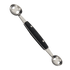 Browne Canada Foodservice Smallwares Each Browne 1226SP Stainless Steel Fruit Vegetable Scoop with Plastic Handle 1 Inch 1.25 Inch Bowl | Denson CFE