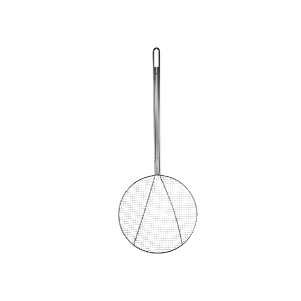 Browne Canada Foodservice Smallwares Each Browne 1307T Nickel Plated Square Mesh Skimmer 7 Inch Bowl | Denson CFE