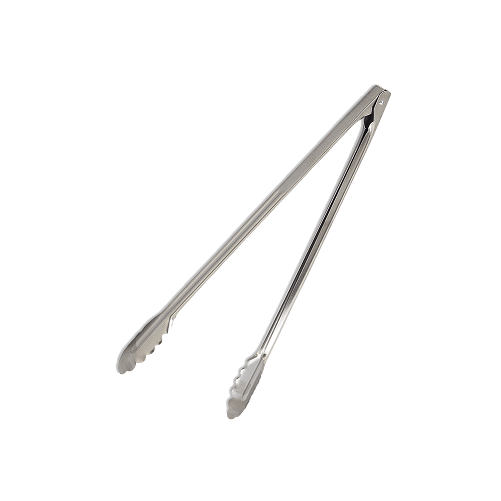 Browne Canada Foodservice Smallwares Each Browne 4511 9.5" Stainless Steel Heavy Duty Utility Tongs - Coil Spring Operated | Denson CFE