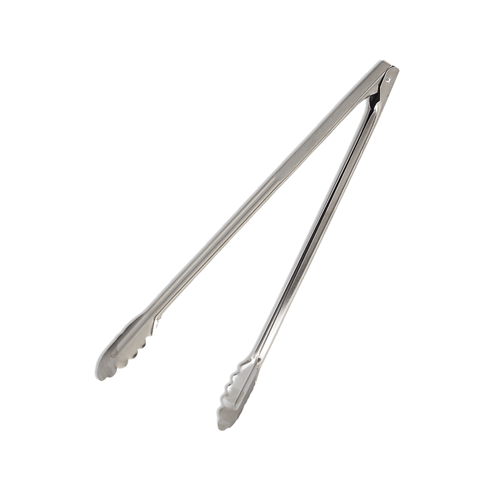 Browne Canada Foodservice Smallwares Each Browne 4512 Super-Heavy Spring Tong Utility Tongs - 12 in, Stainless Steel | Denson CFE