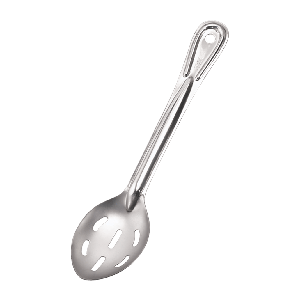 Browne Canada Foodservice Smallwares Each Browne 572153 Stainless Steel Slotted Spoon Medium Gauge 15 Inch | Denson CFE