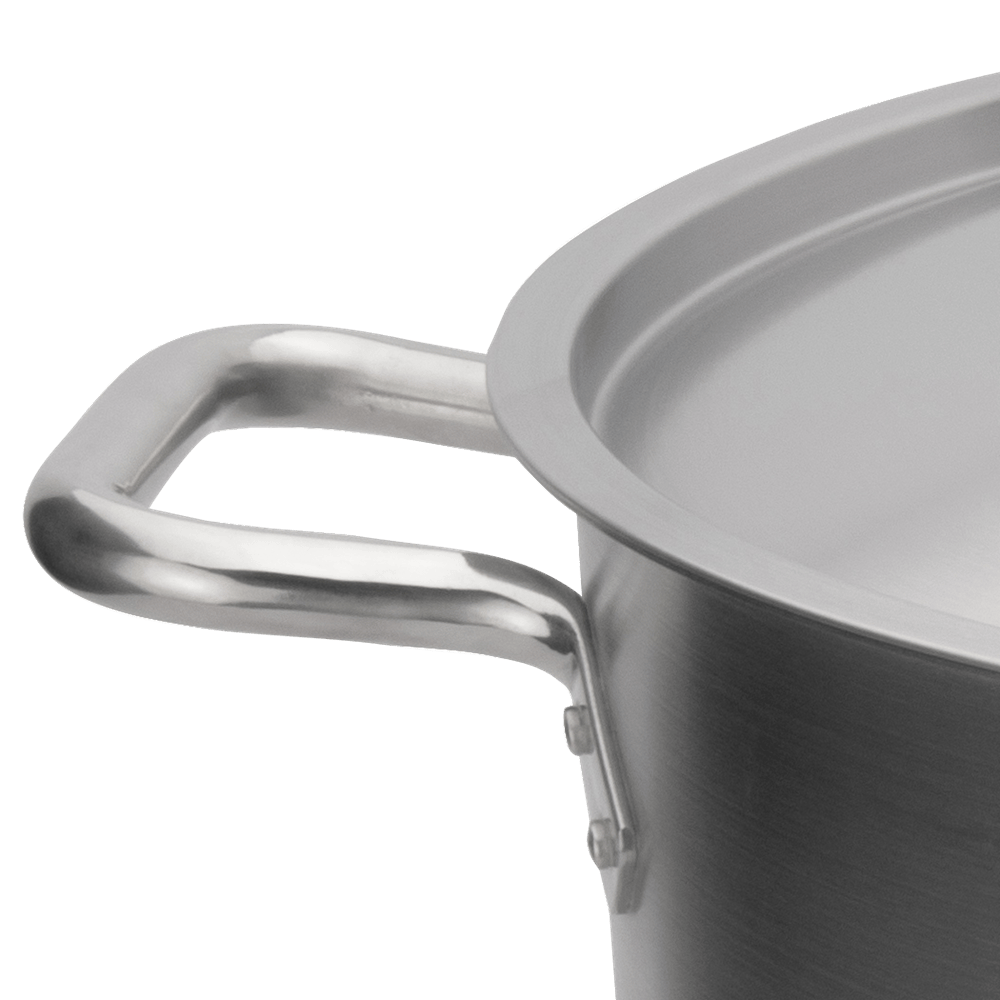 Browne Canada Foodservice Smallwares Each Browne 5733908 ELEMENTS Stock Pot 8qt/8L w/Cover Stainless Steel NSF | Denson CFE