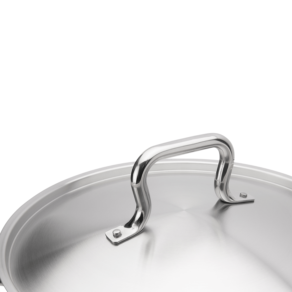 Browne Canada Foodservice Smallwares Each Browne 5733908 ELEMENTS Stock Pot 8qt/8L w/Cover Stainless Steel NSF | Denson CFE