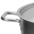 Browne Canada Foodservice Smallwares Each Browne 5733912 ELEMENTS 12 qt Stock Pot with Cover - Stainless Steel, Induction Ready | Denson CFE