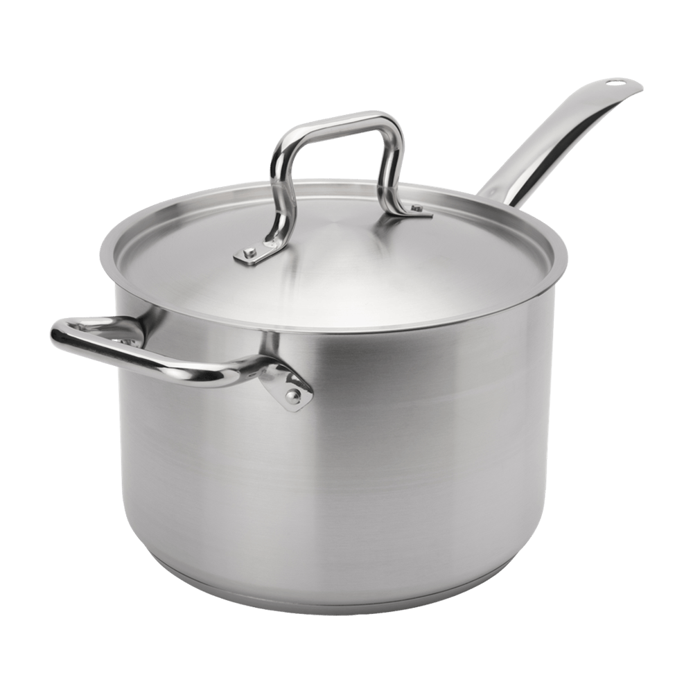 Browne Canada Foodservice Smallwares Each Browne 5734037 ELEMENTS Sauce Pan 7.6qt/7.2L with Cover Stainless Steel | Denson CFE