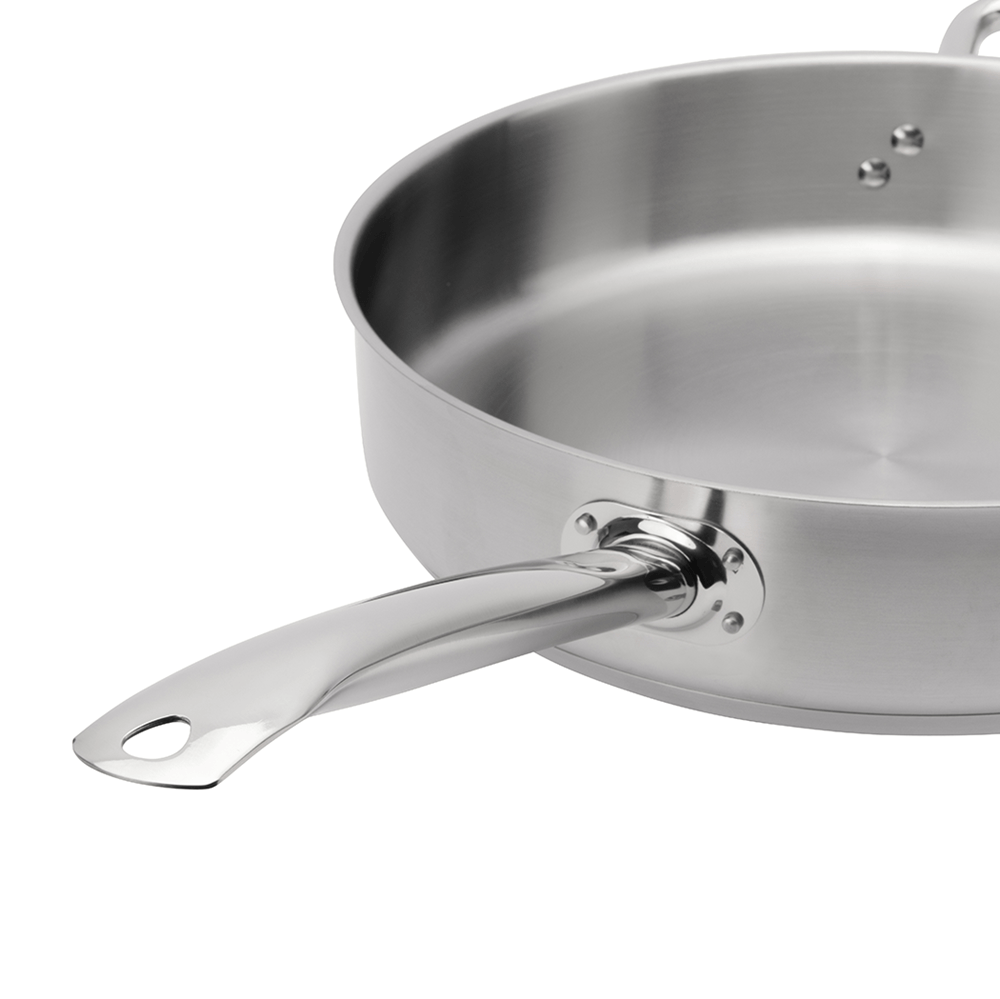Browne Canada Foodservice Smallwares Each Browne 5734185 ELEMENTS Saute Pan 5qt / 4.75L with Cover Stainless Steel | Denson CFE