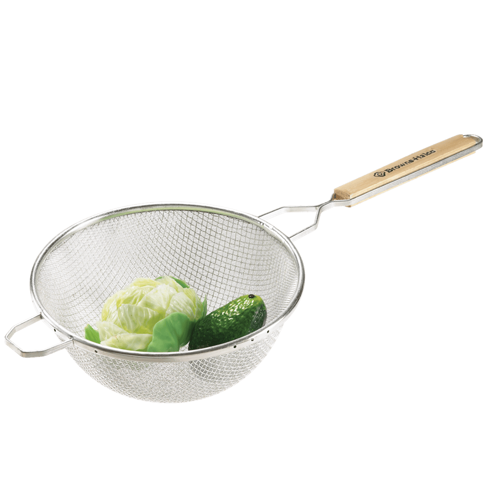 Browne Canada Foodservice Smallwares Each Browne 574130 (8199) Double-Mesh Strainer - Medium (10.25" Bowl) | Denson CFE