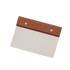 Browne Canada Foodservice Smallwares Each Browne 574264 Dough Cutter / Scraper with Wood Handle – 6" x 4" Stainless Steel | Denson CFE