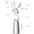 Browne Canada Foodservice Smallwares Each Browne 574356-10 MOSA Cream Whipper Bottle Only for One Quart Stainless Steel Whipper 574356 | Denson CFE