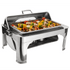 Browne Canada Foodservice Smallwares Each Browne 575166 NAUTILUS Full Size Rectangular Chafer with Roll Top Cover | Denson CFE
