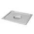 Browne Canada Foodservice Smallwares Each Browne 575538 Half-Sized Steam Pan Cover, Stainless Steel - Solid Flat Design, Built-in Handle | Denson CFE