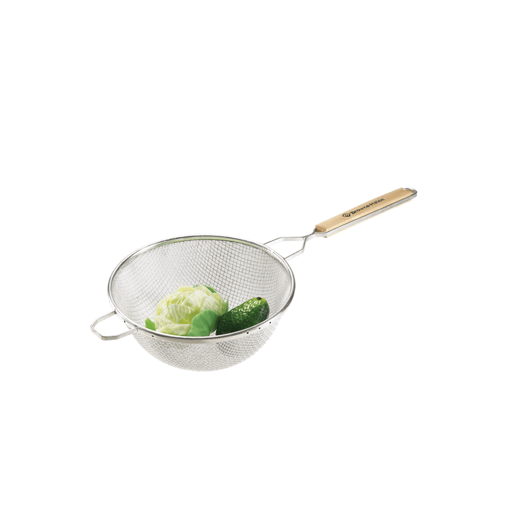 Browne Canada Foodservice Smallwares Each Browne 8098 Double-Mesh Strainer-Fine (8" Bowl) | Denson CFE