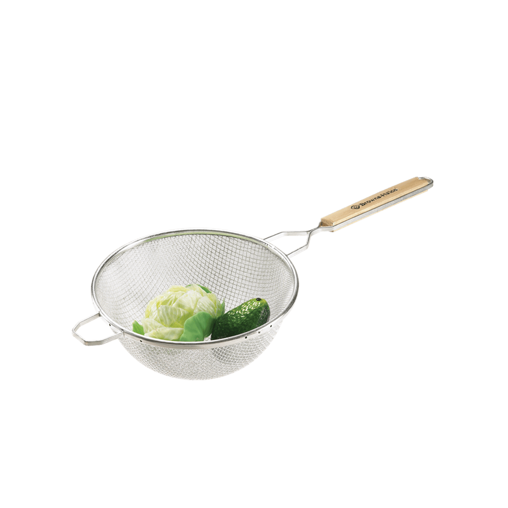 Browne Canada Foodservice Smallwares Each Browne 8099 Double-Mesh Strainer-Fine (10.25" Bowl) | Denson CFE