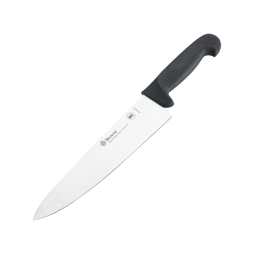 Browne Canada Foodservice Smallwares Each Browne PC12910 Browne 10 Inch Cooks Knife with Black Handle | Denson CFE