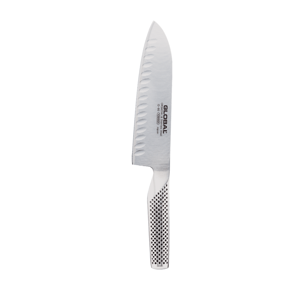Browne Canada Foodservice Smallwares Each GLOBAL 71G80 Santoku Knife Fluted 18cm 7 Inch G48 | Denson CFE