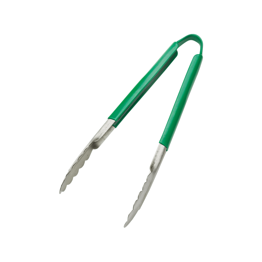 Browne Canada Foodservice Smallwares Each / Green Browne 5512GR 12 Inch Tong with Green Coated Handle | Denson CFE