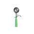 Browne Canada Foodservice Smallwares Each / Green Browne 573312 Disher Standard Size 12 Stainless Steel 2.75 Ounce with Green Handle | Denson CFE
