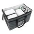 Browne Canada Foodservice Storage & Transport Each Browne 575389 23" x 15" x 14" Insulated Delivery Bag - Grey | Denson CFE