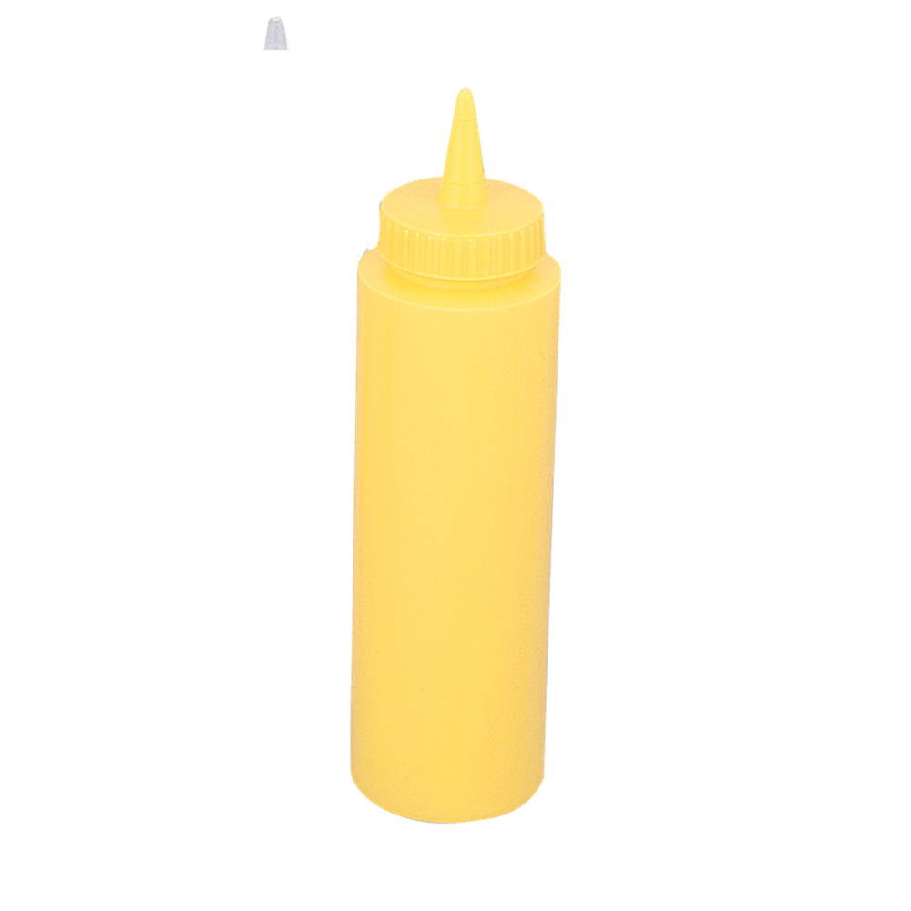 Browne Canada Foodservice Tabletop & Serving Set / Yellow Browne 57800817 Squeeze Bottle 8 Ounce 237 Milliliters Yellow Set of 6 | Denson CFE